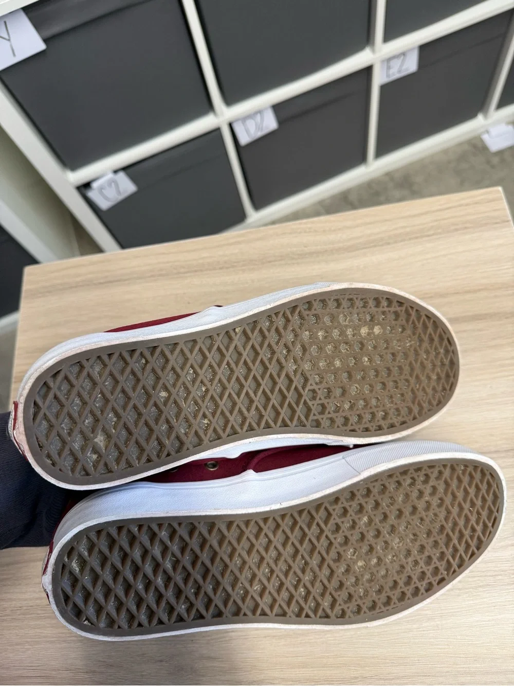 Vans China Ferguson Pro Saddle Casual Burgundy Suede Lace-Up Sneakers